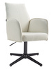 FOTEL HR280CROSS KREMOWY BARANEK CZARNA PODSTAWA