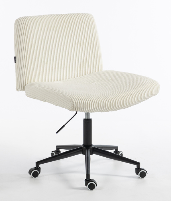 HOKER HR150K BIAŁY SZTRUKS CZARNA PODSTAWA