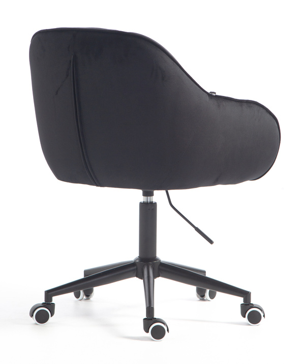 HOKER HR2055K CZARNY WELUR CZARNA PODSTAWA