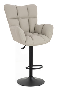 HOKER HR650W ECRU EKOSKÓRA PREMIUM SOFT CZARNA PODSTAWA