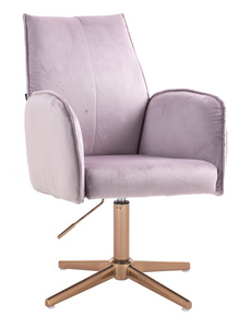 FOTEL HR280CROSS WRZOSOWY WELUR ZŁOTA PODSTAWA