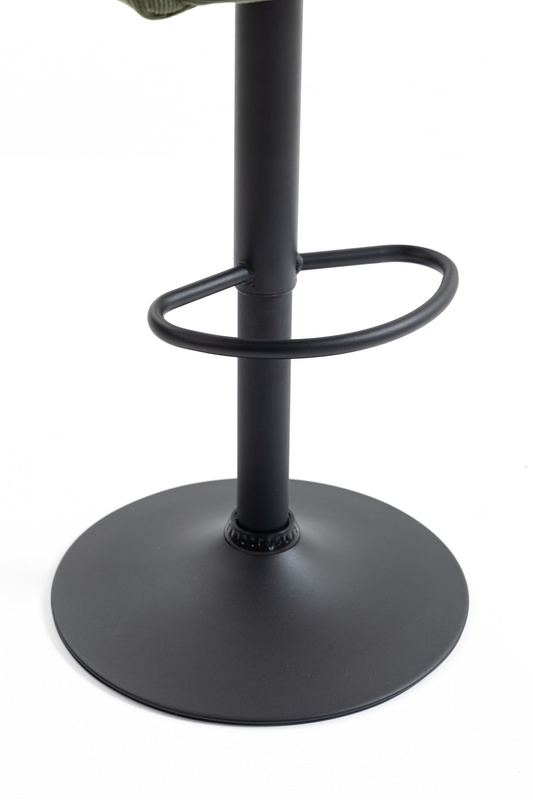 HOKER HR250W ZIELONY SZAŁWIA PREMIUM CORD SZTRUKS CZARNA PODSTAWA