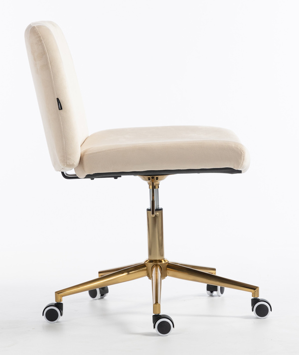 HOKER HR150K KREMOWY WELUR ZŁOTA PODSTAWA