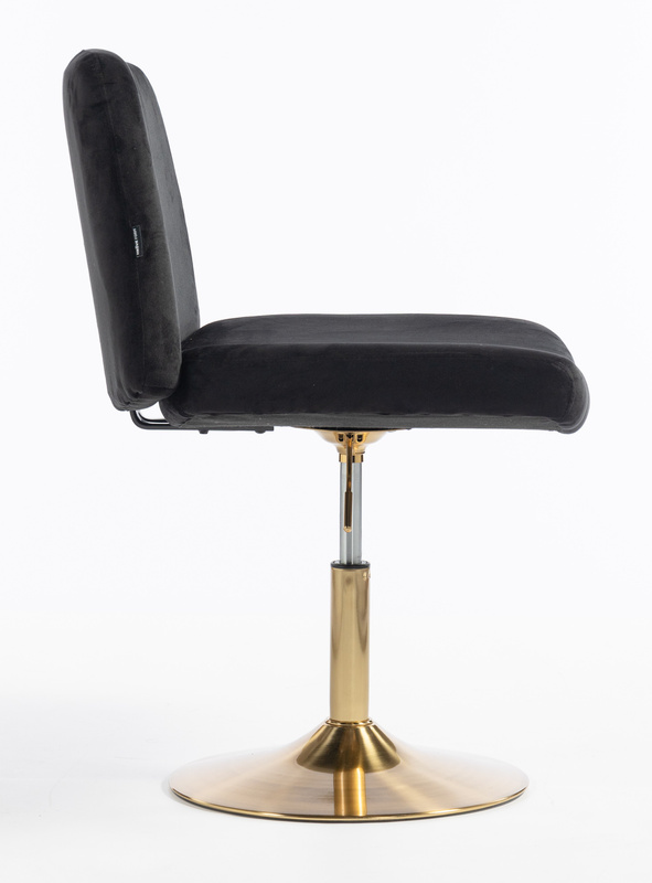 HOKER HR150N CZARNY WELUR ZŁOTA PODSTAWA