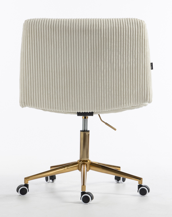 HOKER HR150K BIAŁY SZTRUKS ZŁOTA PODSTAWA