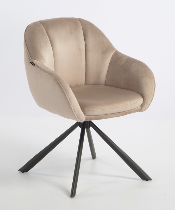 HOKER HR2055 LATTE WELUR CZARNY PAJĄK