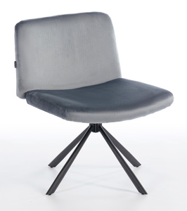 HOKER HR150 PAJĄK GRAFITOWY WELUR CZARNA PODSTAWA