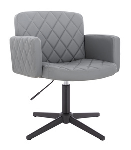 FOTEL HC802CROSS SZARY CZARNA PODSTAWA