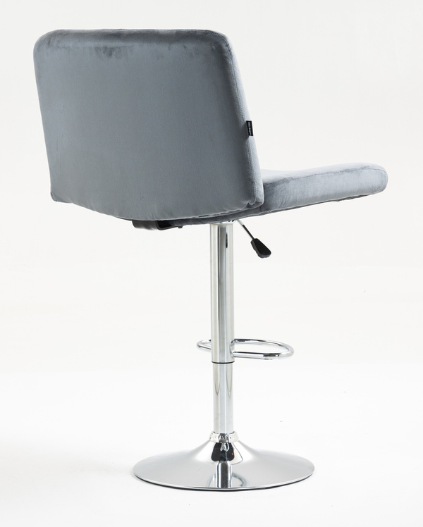 HOKER HR150W GRAFITOWY WELUR CHROMOWANA PODSTAWA