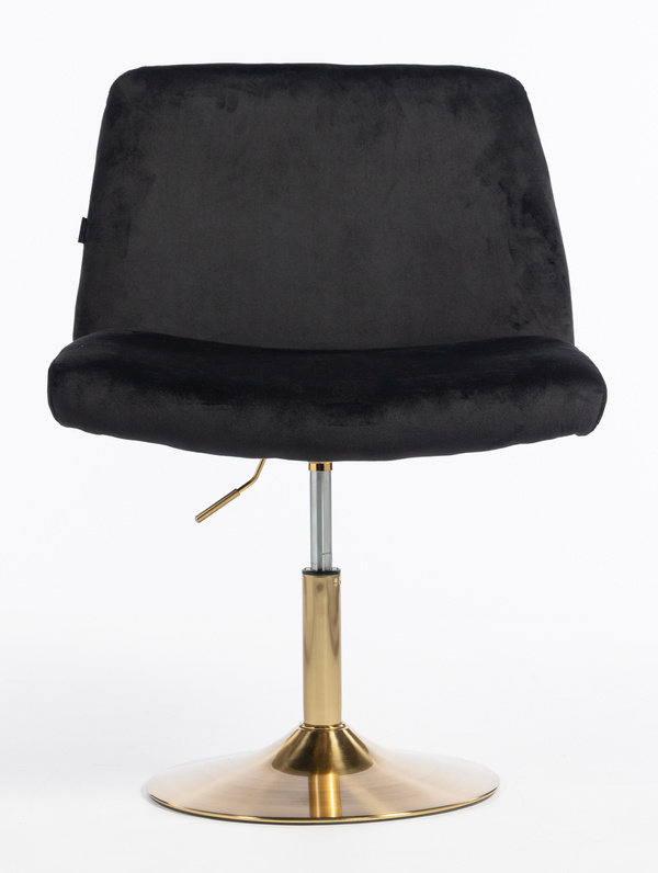 HOKER HR150N CZARNY WELUR ZŁOTA PODSTAWA