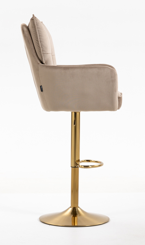 HOKER HR250W LATTE WELUR  ZŁOTA PODSTAWA