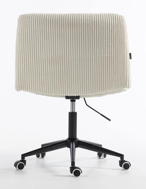 HOKER HR150K BIAŁY SZTRUKS CZARNA PODSTAWA