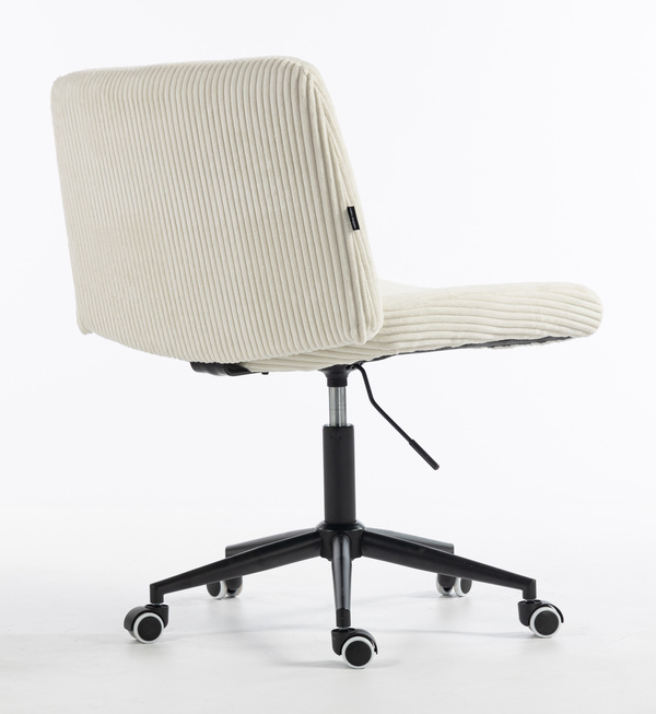 HOKER HR150K BIAŁY SZTRUKS CZARNA PODSTAWA