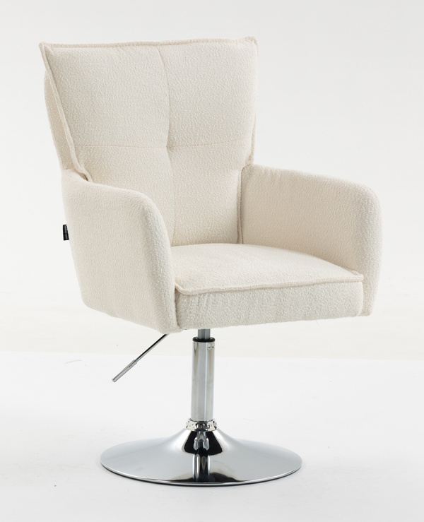 HOKER HR250N KREMOWY BARANEK CHROMOWANA PODSTAWA