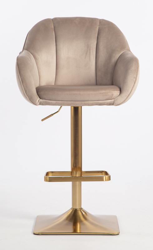 HOKER HR2055KW LATTE WELUR ZŁOTA PODSTAWA