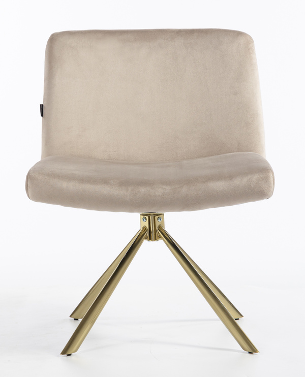 HOKER HR150 PAJĄK LATTE WELUR  ZŁOTA PODSTAWA