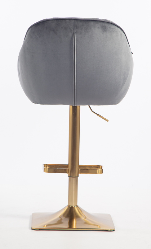 HOKER HR2055KW GRAFITOWY WELUR ZŁOTA PODSTAWA