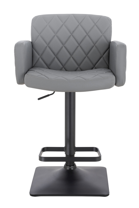 FOTEL HR802KW SZARY CZARNA PODSTAWA