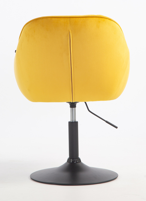 HOKER HR2055N ŻÓŁTY WELUR CZARNA PODSTAWA