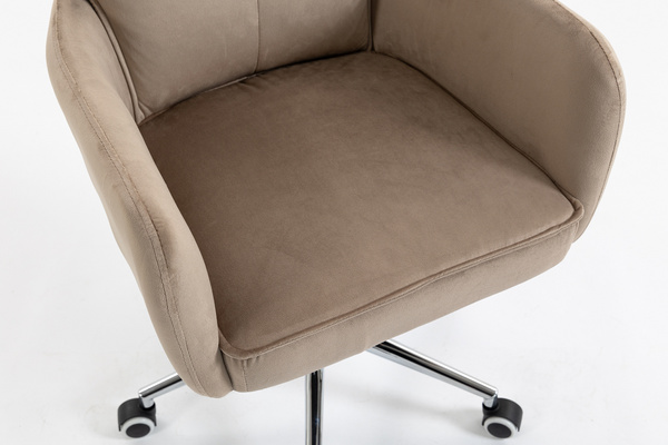 HOKER HR250K LATTE WELUR  CHROMOWANA PODSTAWA