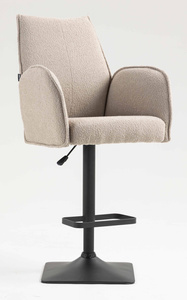 FOTEL HR280KW LATTE BARANEK CZARNA PODSTAWA