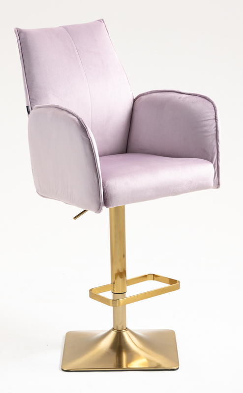 FOTEL HR280KW WRZOSOWY WELUR ZŁOTA PODSTAWA