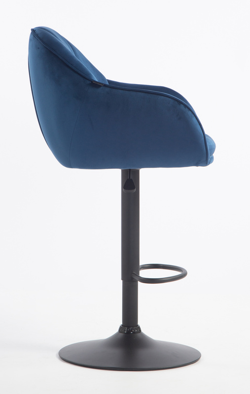 HOKER HR2055W CIEMNE MORZE WELUR CZARNA PODSTAWA