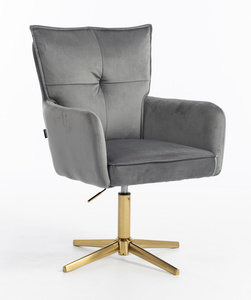 HOKER HR250CROSS GRAFITOWY WELUR  ZŁOTA PODSTAWA