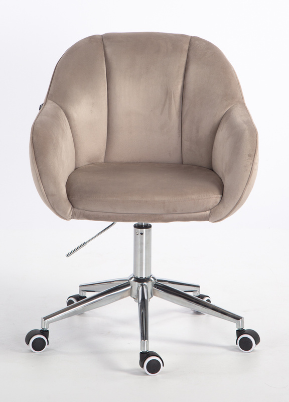 HOKER HR2055K LATTE WELUR CHROMOWANA PODSTAWA