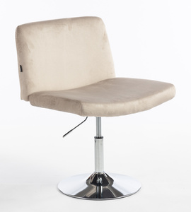 HOKER HR150N LATTE WELUR CHROMOWANA PODSTAWA