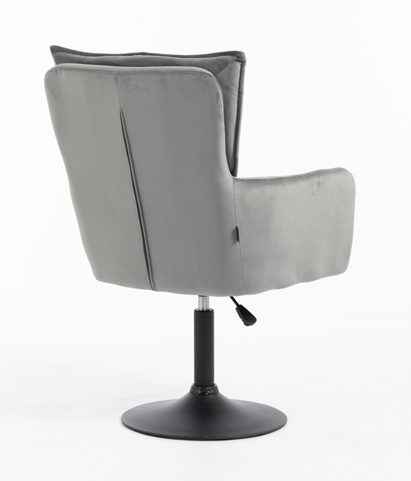 HOKER HR250N GRAFITOWY WELUR  CZARNA PODSTAWA