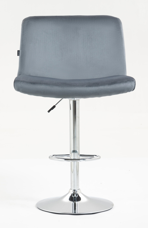 HOKER HR150W GRAFITOWY WELUR CHROMOWANA PODSTAWA