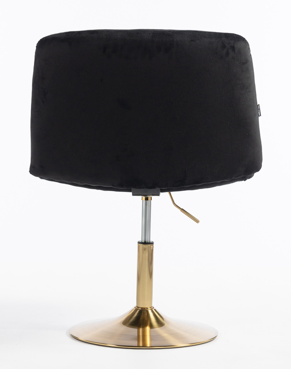 HOKER HR150N CZARNY WELUR ZŁOTA PODSTAWA