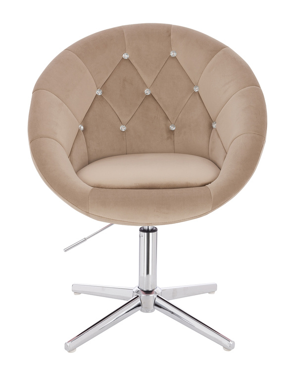 FOTEL HR8516CCROSS LATTE WELUR 