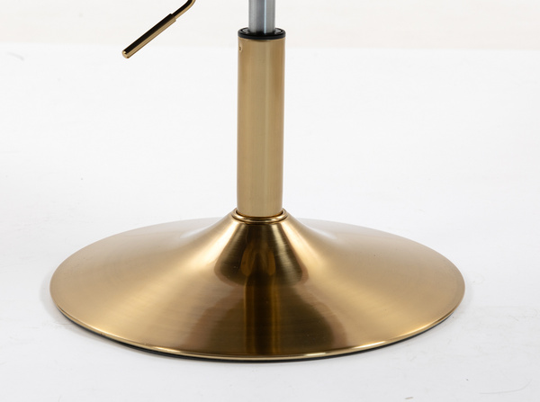 HOKER HR250N PUDROWY RÓŻ WELUR  ZŁOTA PODSTAWA