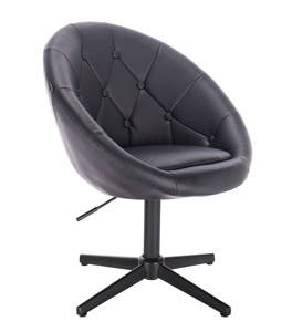 FOTEL HR8516CROSS CZARNY CZARNA PODSTAWA