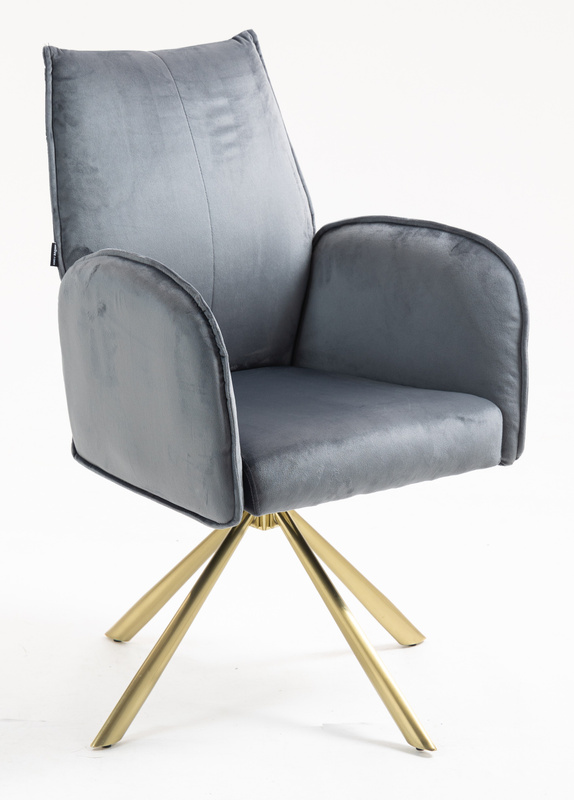 HOKER HR280 GRAFITOWY WELUR ZŁOTA PAJĄK