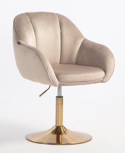 HOKER HR2055N LATTE WELUR ZŁOTA PODSTAWA