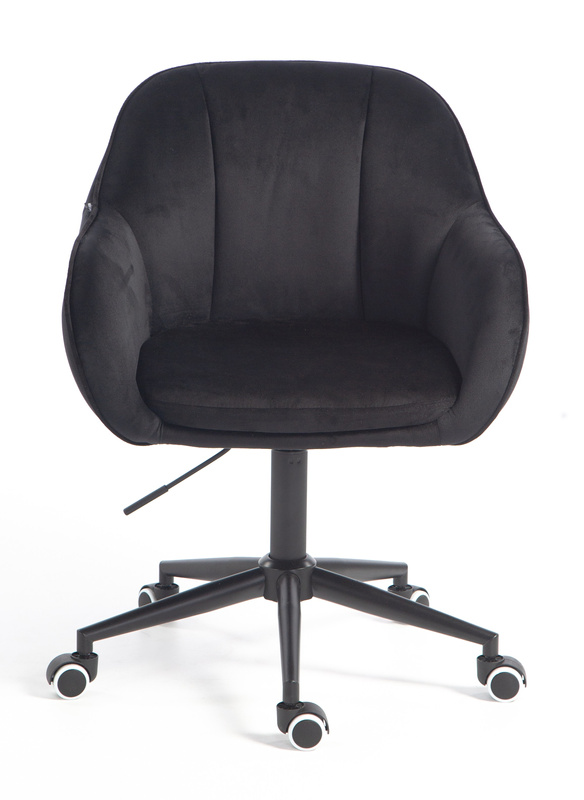 HOKER HR2055K CZARNY WELUR CZARNA PODSTAWA