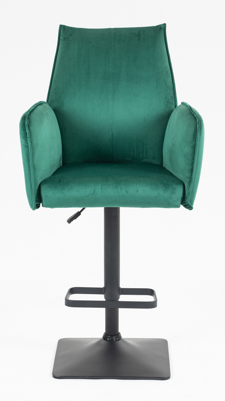 FOTEL HR280KW BUTELKOWA ZIELEŃ WELUR CZARNA PODSTAWA