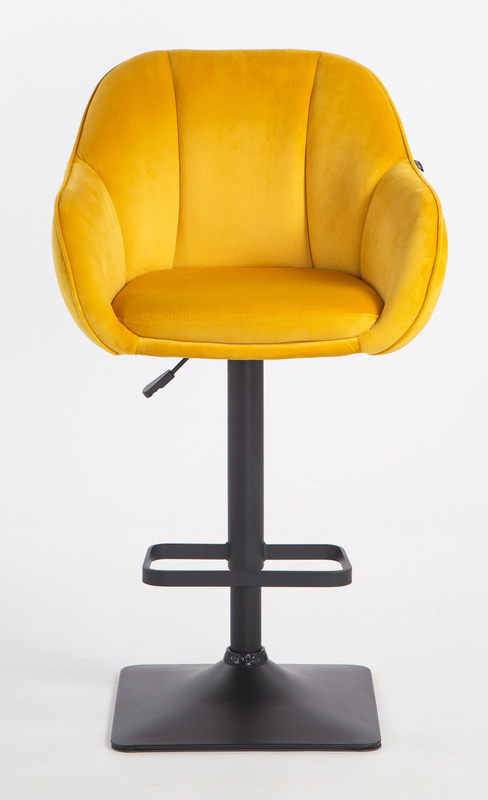 HOKER HR2055KW ŻÓŁTY WELUR CZARNA PODSTAWA