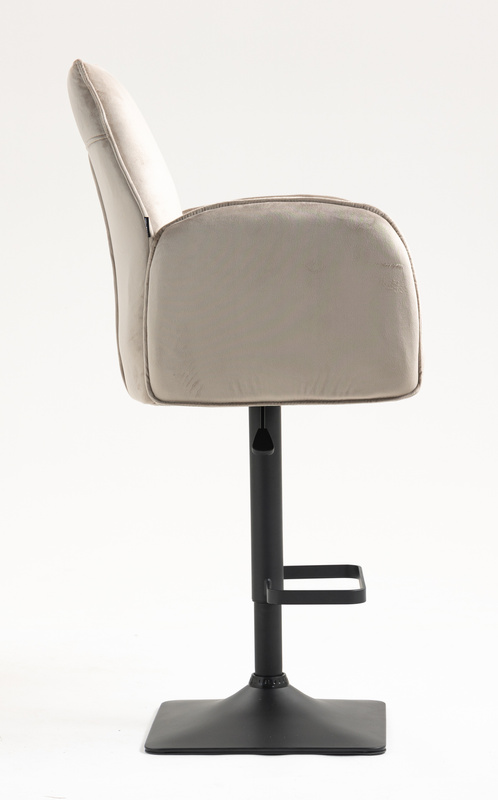 FOTEL HR280KW LATTE WELUR CZARNA PODSTAWA