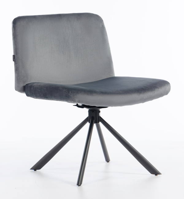 HOKER HR150 PAJĄK GRAFITOWY WELUR CZARNA PODSTAWA