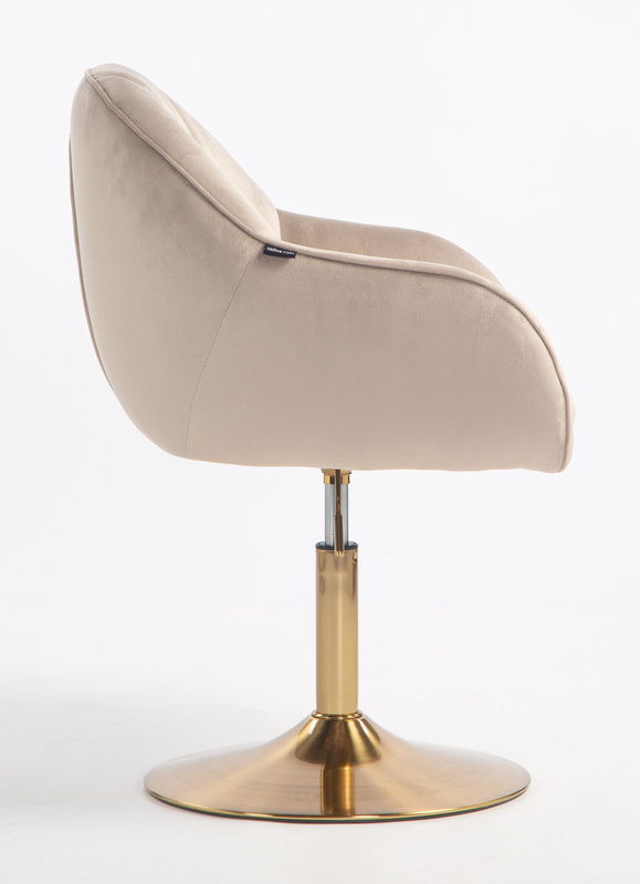 HOKER HR2055N LATTE WELUR ZŁOTA PODSTAWA