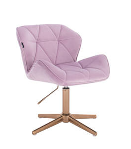 FOTEL HR111CROSS WRZOSOWY WELUR ZŁOTA PODSTAWA