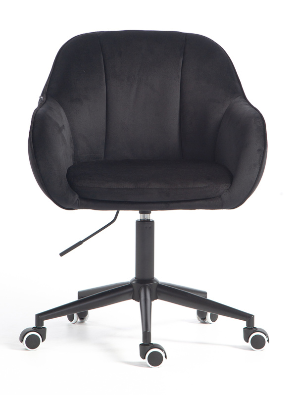 HOKER HR2055K CZARNY WELUR CZARNA PODSTAWA