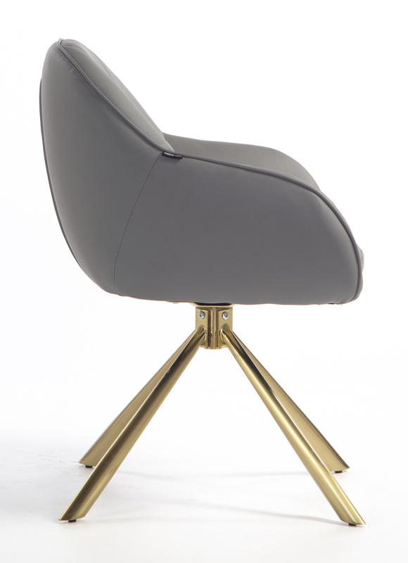 FOTEL HR2055 SZARY CZARNY PAJĄK