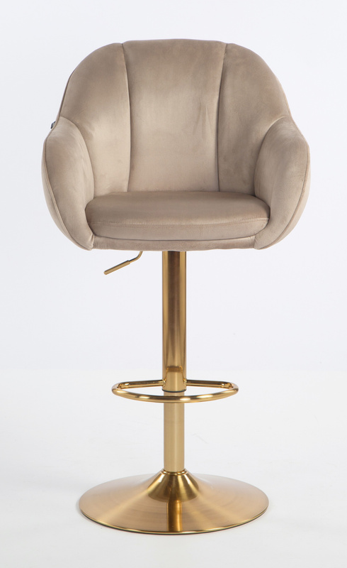 HOKER HR2055W LATTE WELUR ZŁOTA PODSTAWA