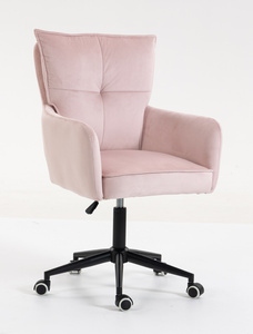 HOKER HR250K PUDROWY RÓŻ WELUR CZARNA PODSTAWA