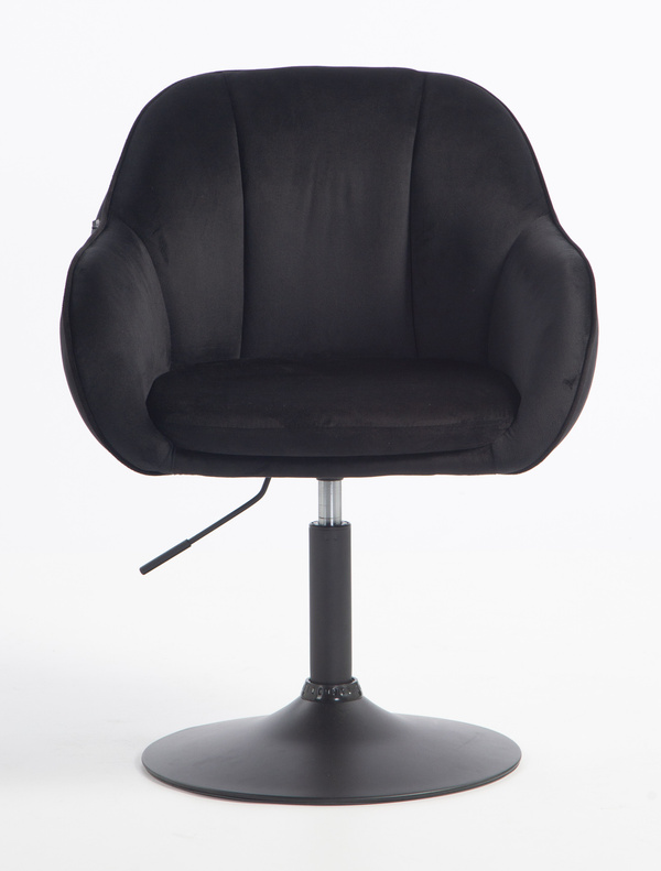 HOKER HR2055N CZARNY WELUR CZARNA PODSTAWA